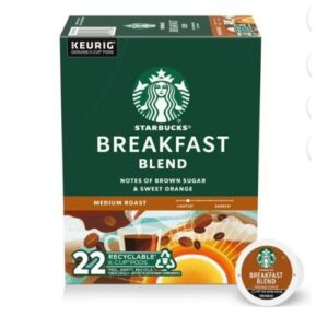 Starbucks Cápsulas Breakfast Blend (Medium Roast) x22