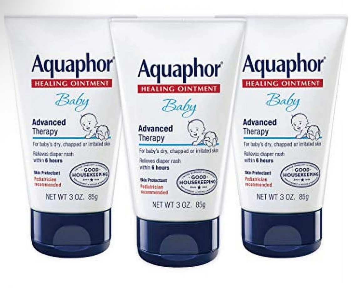 3 pack Aquaphor Baby Healing Ointment Advanced Therapy for Chapped Cheeks & Diaper Rash