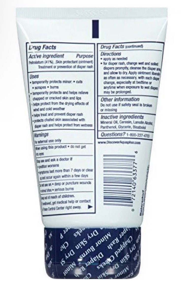 3 pack Aquaphor Baby Healing Ointment Advanced Therapy for Chapped Cheeks & Diaper Rash - Imagen 2