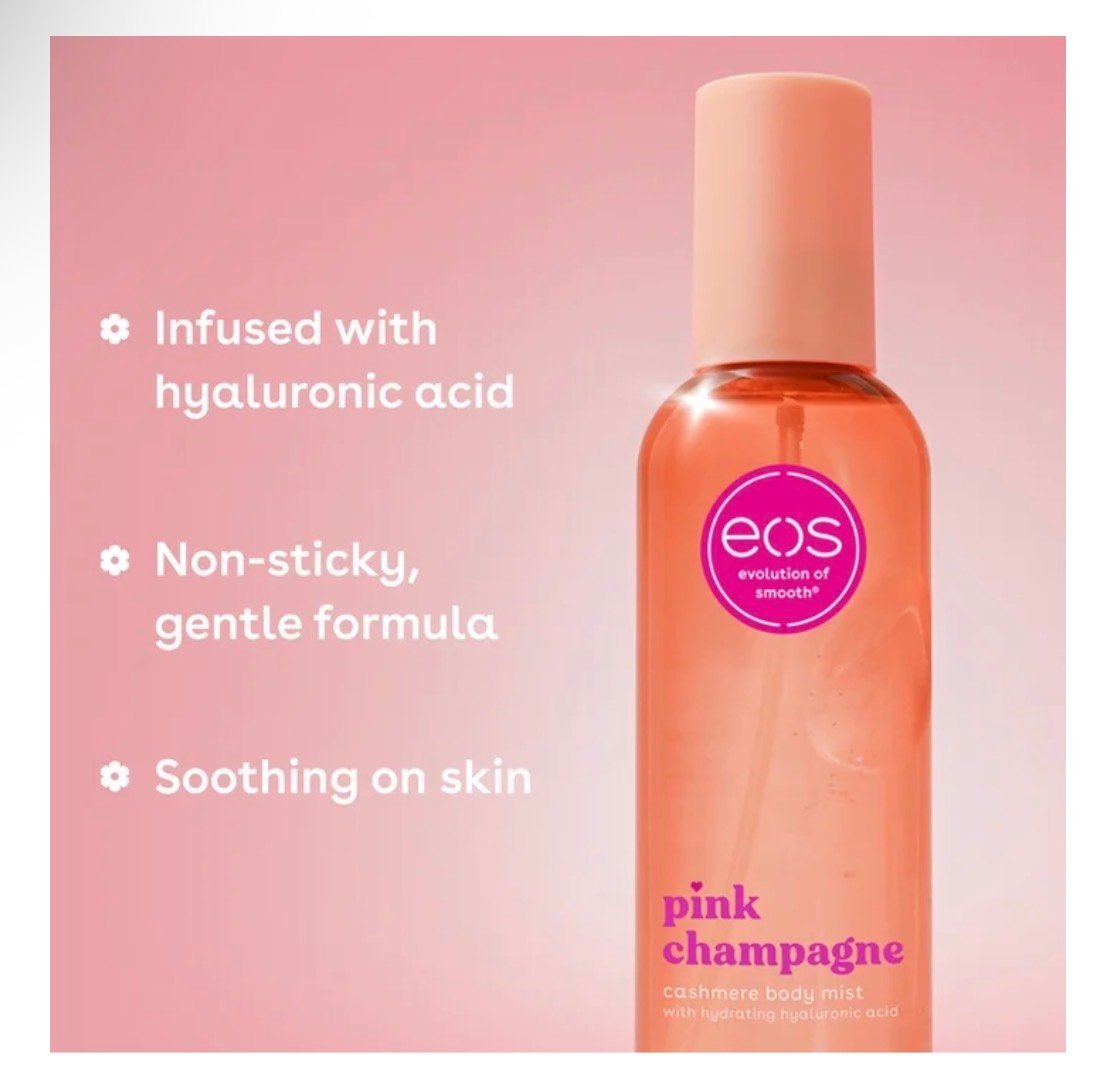 eos Cashmere Body Mist – Pink Champagne - Imagen 2