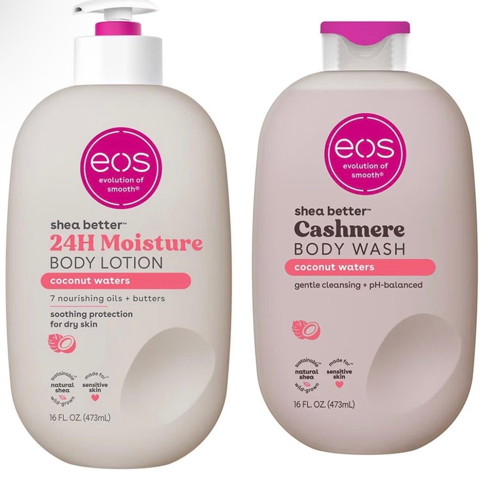Bundle eos Shea Butter Lotion & Body Wash – Coconut Waters