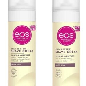 eos Shave Cream – Vanilla Bliss (Pack de 2, 7 oz c/u)