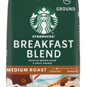 Starbucks Breakfast Blend Ground Coffee – Medium Roast