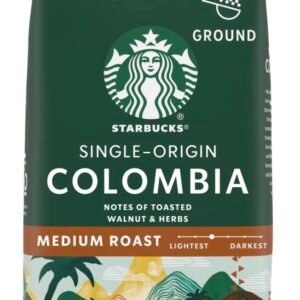Starbucks Single-Origin Colombia Ground Coffee – Medium Roast